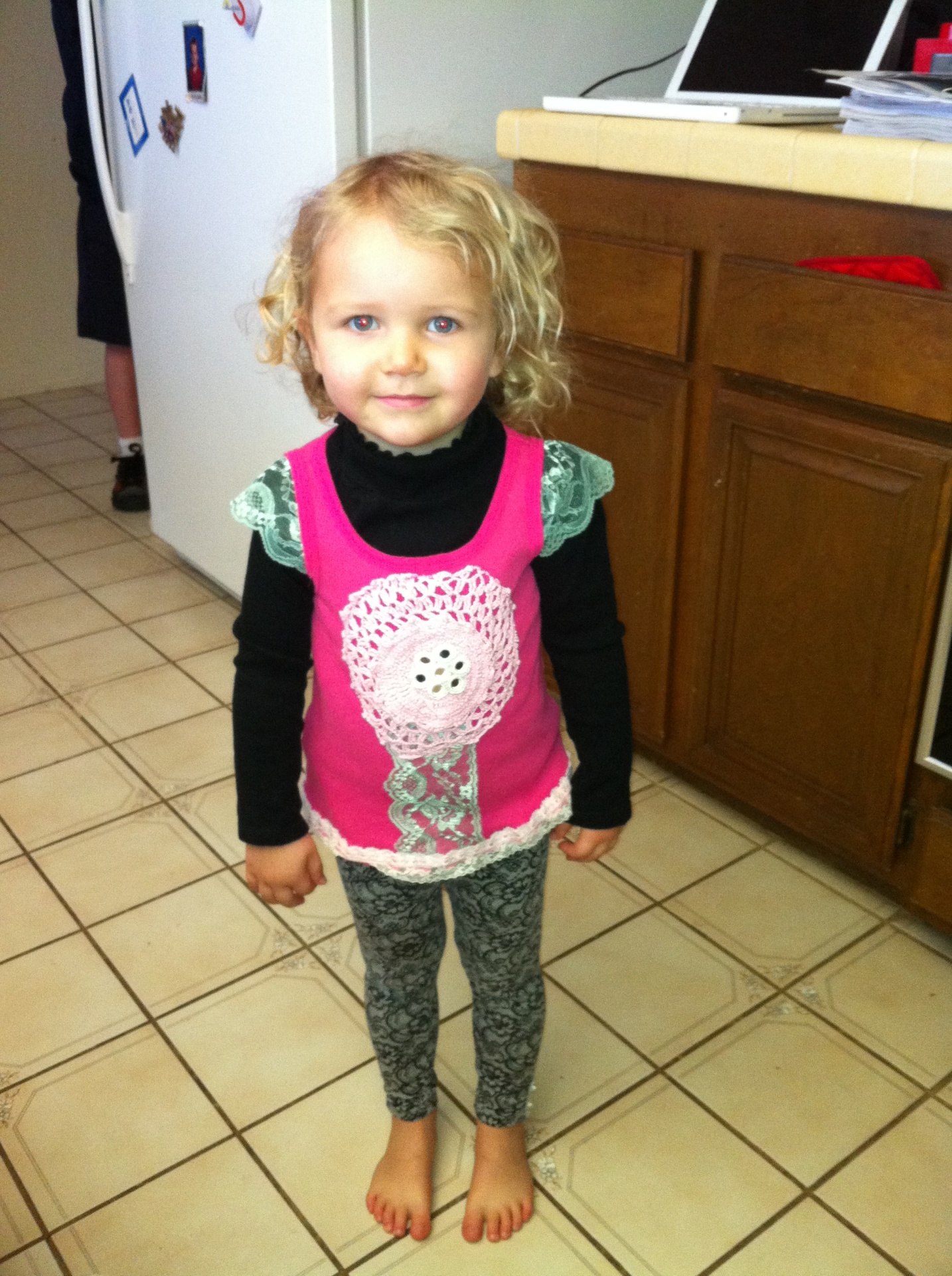 Indi in pink and lace