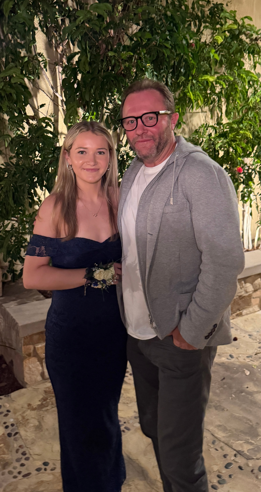 Indi with her dad